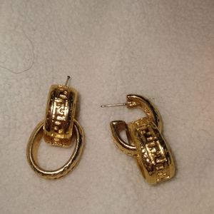 Vintage Fendi Gold Filled earrings.